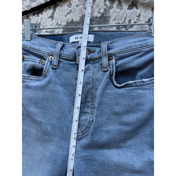 Re/Done‎ - 70s Stove Pipe Jeans Size 24 Stretchy Blue - Picture 7 of 10